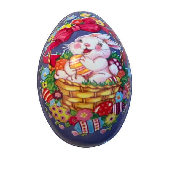 Vintage Easter Egg Plastic Candy Holder Bunny 6"x4" - Picture 2 of 9